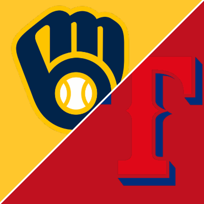 Santana's 3-run homer in the 7th leads Brewers past Rangers in