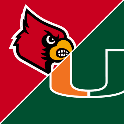 Louisville vs Miami matchup graphic