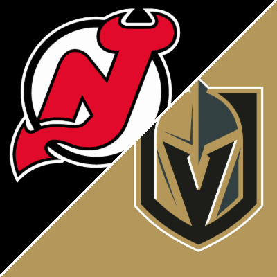 New Jersey Devils vs. Vegas Golden Knights Match-Up Souvenir Puck 4.18.22