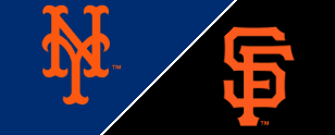 San Francisco Giants and New York Mets play in game 2 of series