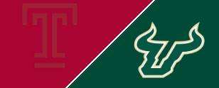Byrum Brown leads offense, Aamaris Brown leads defense with 2 picks, USF edges Temple 27-23