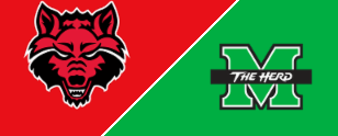 Fancher accounts for 5 TDs, Marshall beats Arkansas State 35-21, becomes bowl eligible